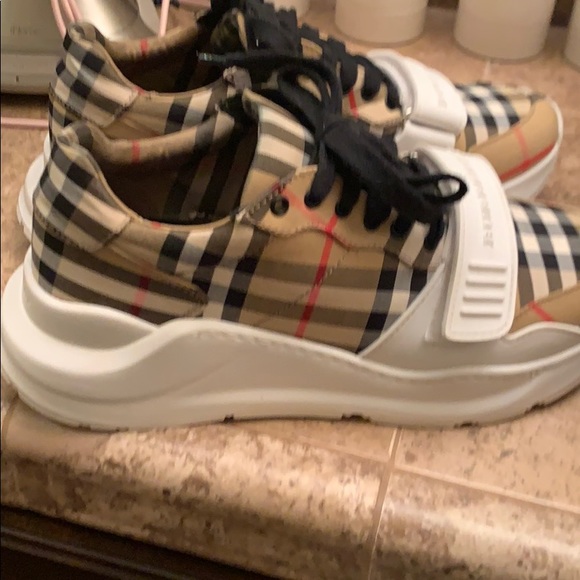 Burberry check Regis sneakers - Picture 5 of 7